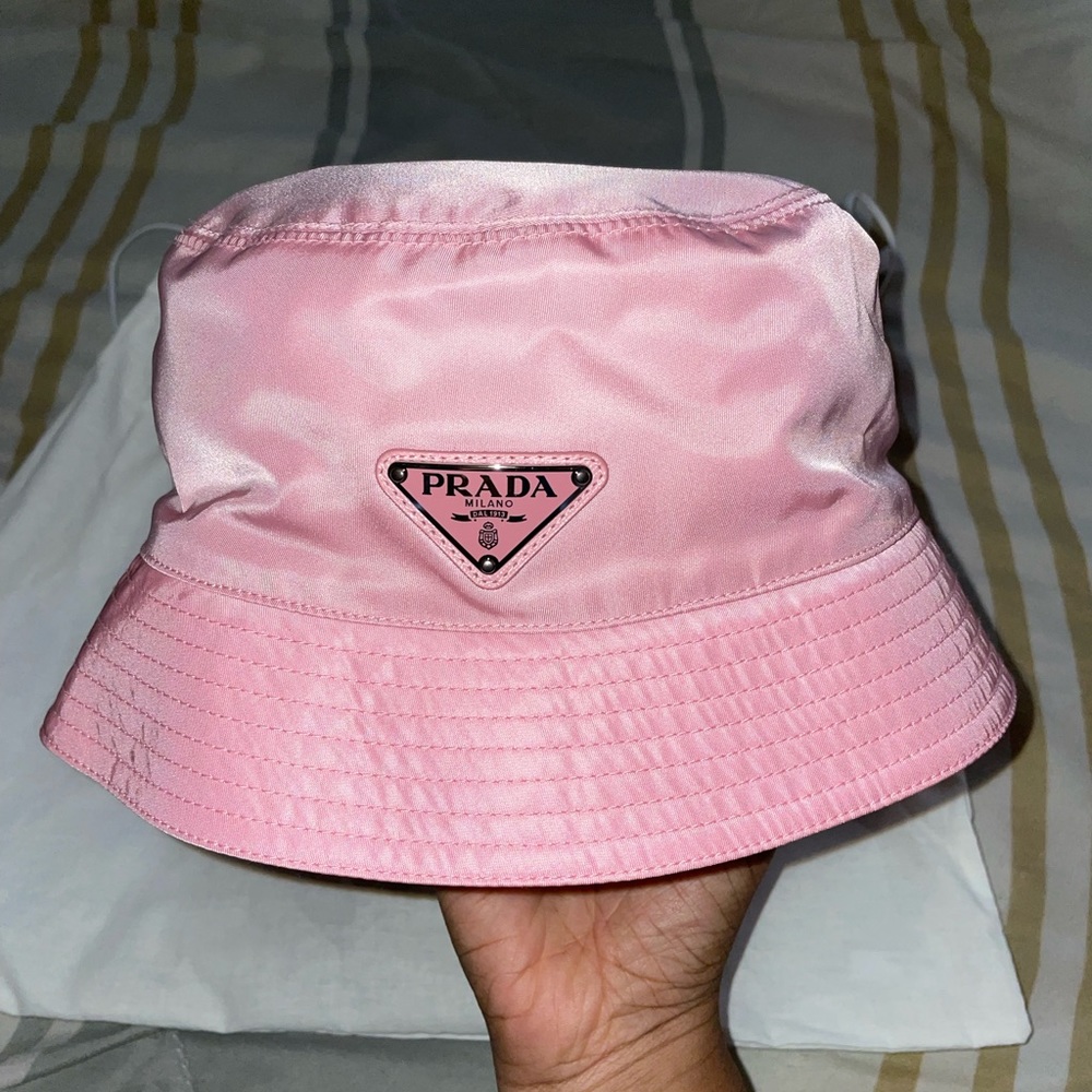 Pink Prada Bucket Hat